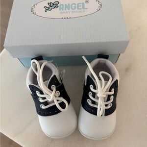 Angel Baby Blue and White Baby Walker Shoes Classic Design
